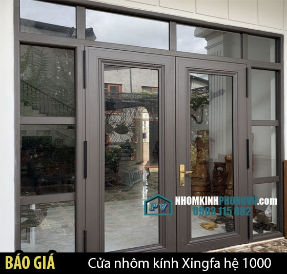 Báo giá 67+ mẫu cửa nhôm kính Xingfa hệ 1000 chuẩn xác